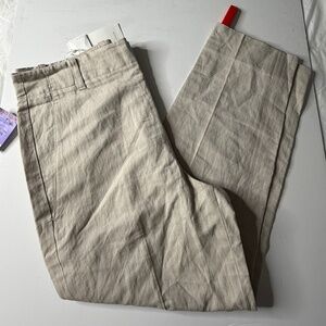 Vince Linen Blend Trousers Size 10